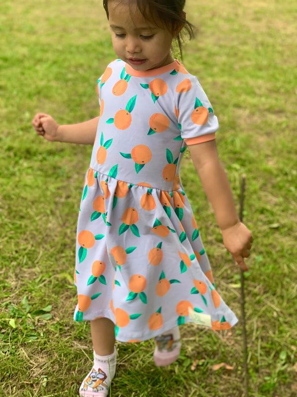 Lilac Clementines Baby and Children's Dress