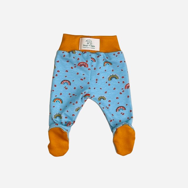 Leopard Print Rainbows Newborn Baby Set