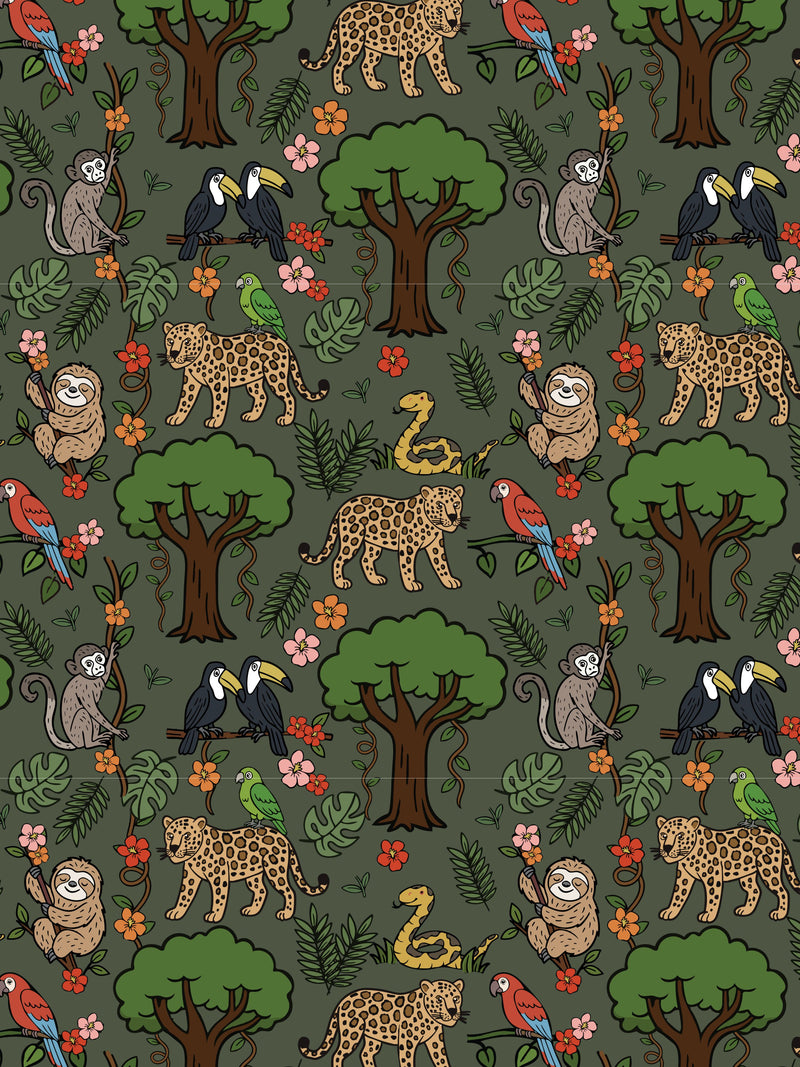 Green Rainforest Baby and Children's Harem Pants