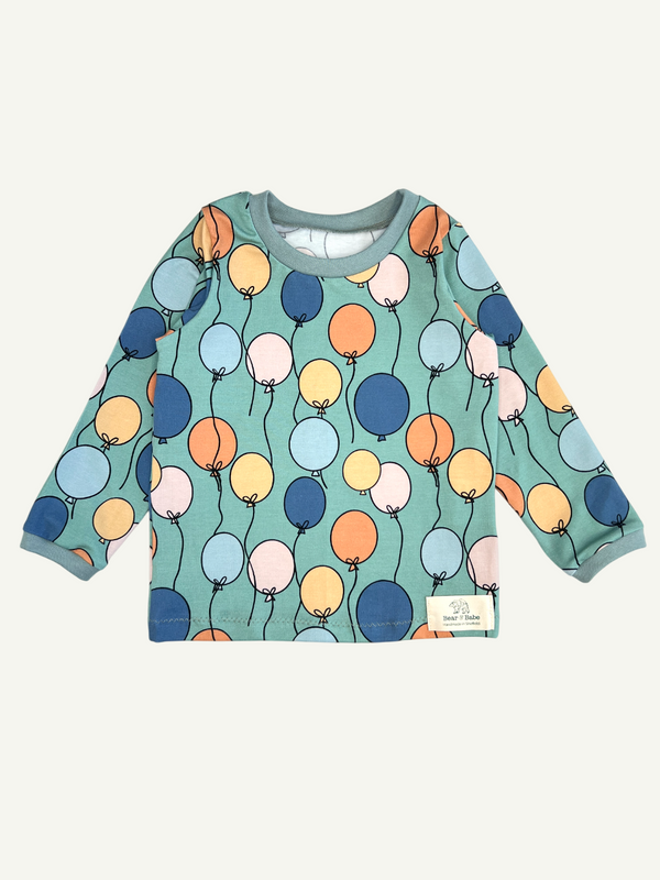 Birthday Balloons Baby and Children's Long Sleeved Tee