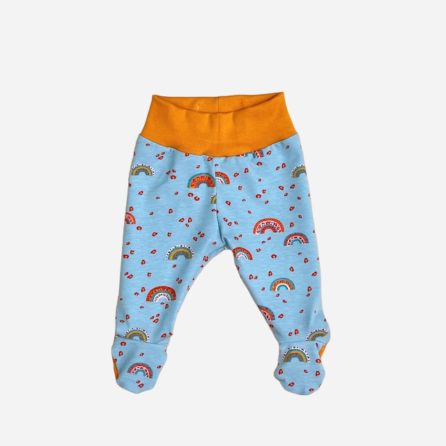 Leopard Print Rainbows Newborn Baby Set
