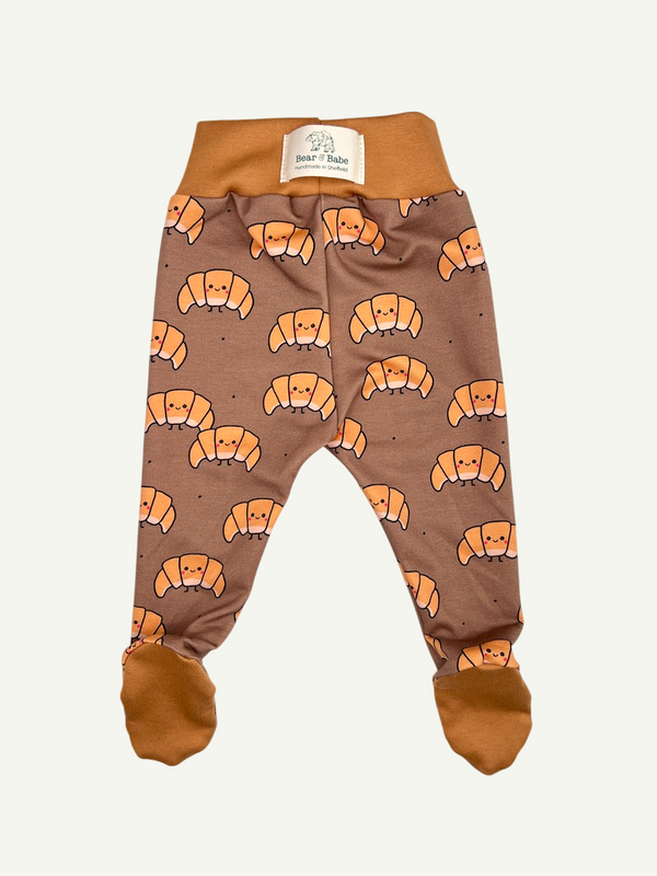 Croissants Baby and Children's Footed Leggings