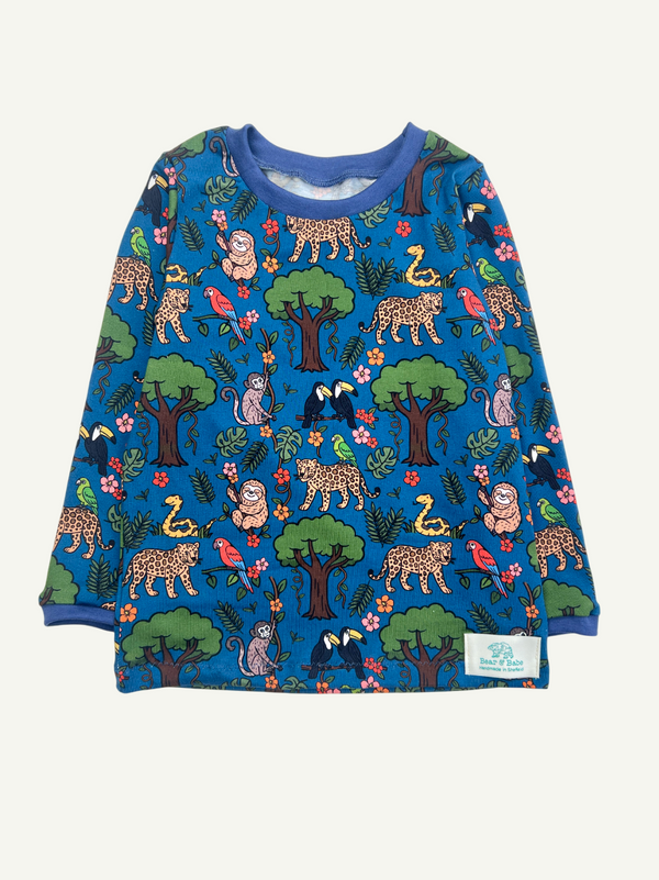 Blue Rainforest Baby and Children's Long Sleeved Tee