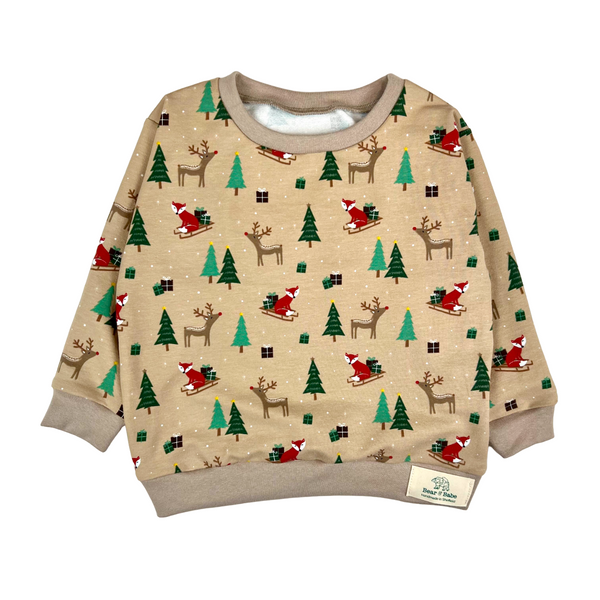 Christmas Fox Baby and Children's Sweater