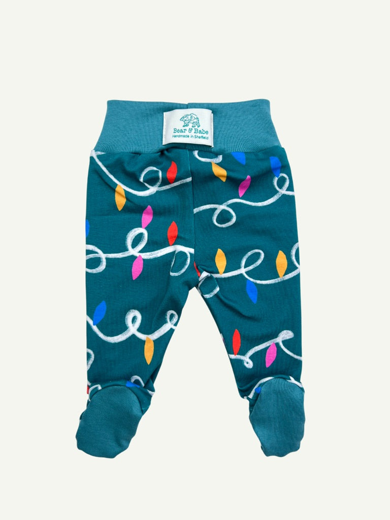 Christmas Lights Baby and Children's Footed Leggings