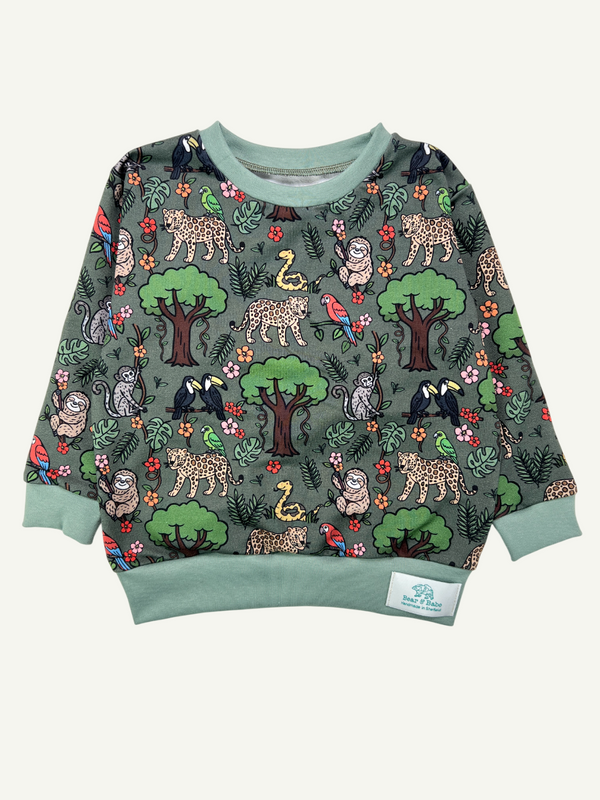Green Rainforest Baby and Children's Sweater