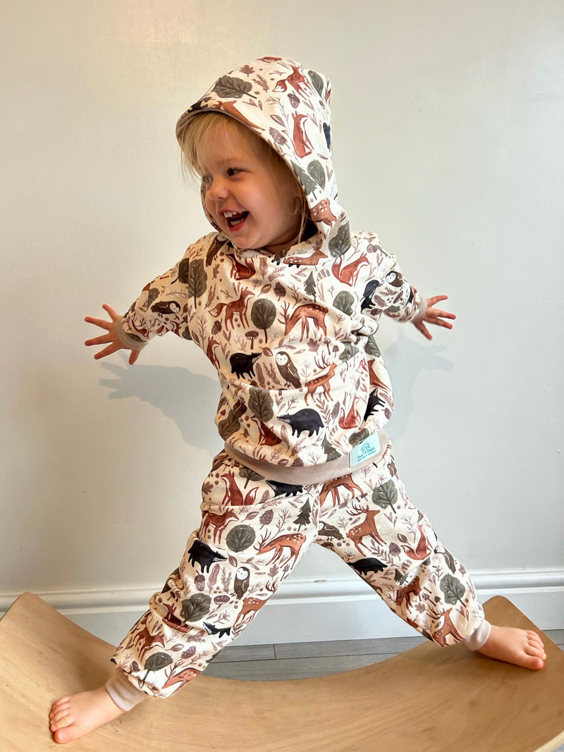 Stone Forest Animals Baby and Children's Hoodie