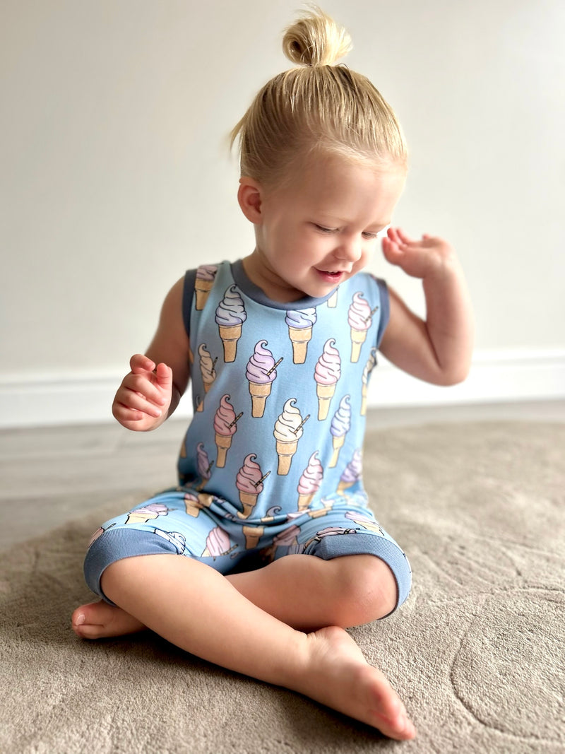 Ice Creams Baby and Children's Short Romper