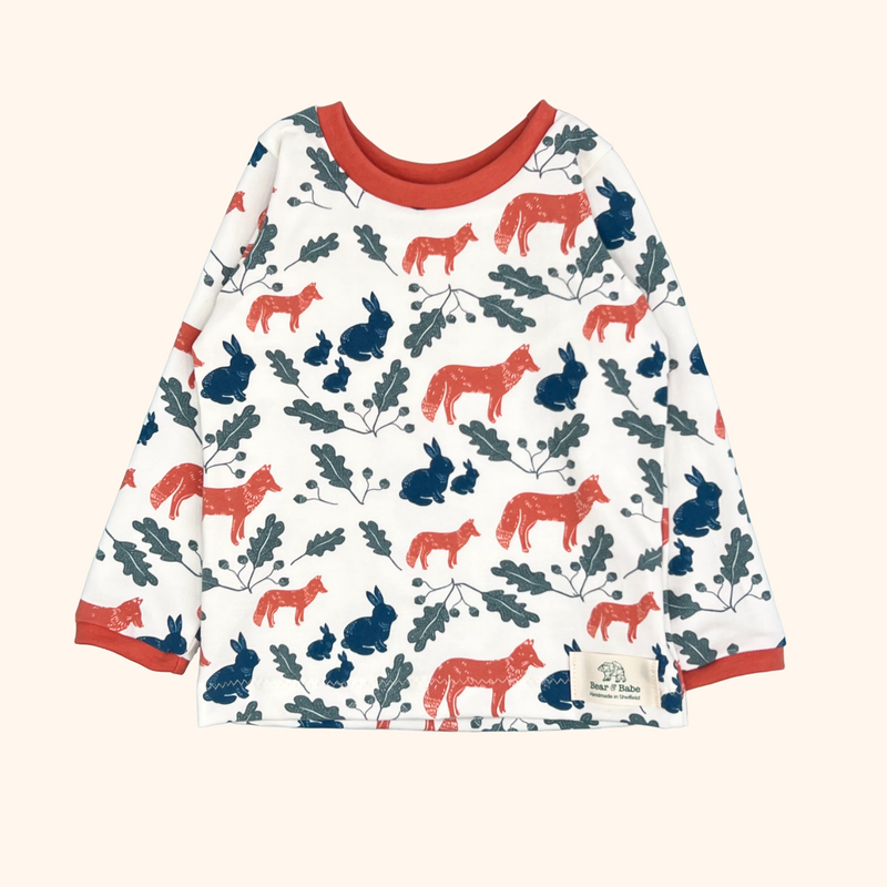 Fox & Rabbit Baby and Children's Long Sleeved Tee