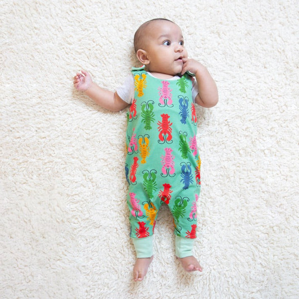 Green Lobsters Baby and Children's Romper