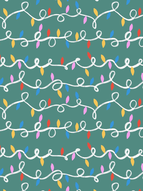 Christmas Lights Baby and Children's Zip Sleepsuit