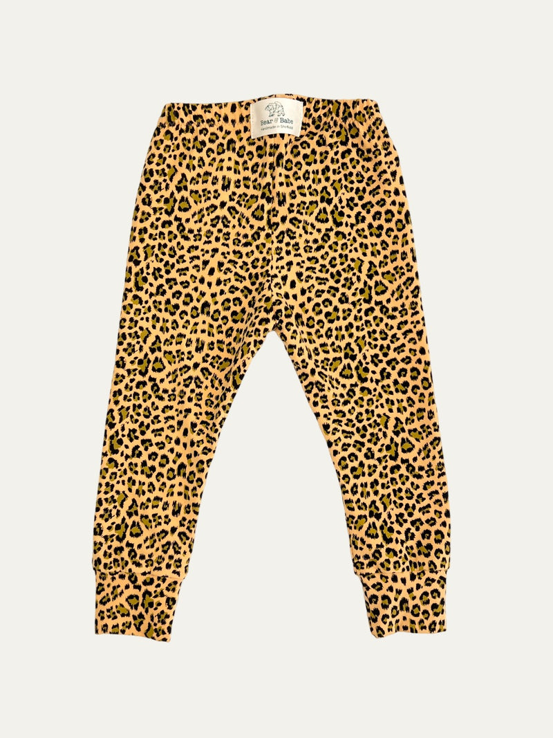 Yellow Leopard Print Baby and Children's Leggings