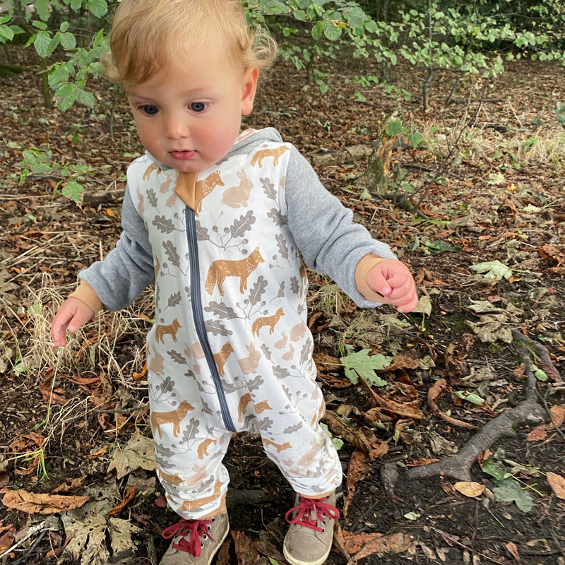 Toffee Fox & Rabbit Baby and Children's Hooded Romper