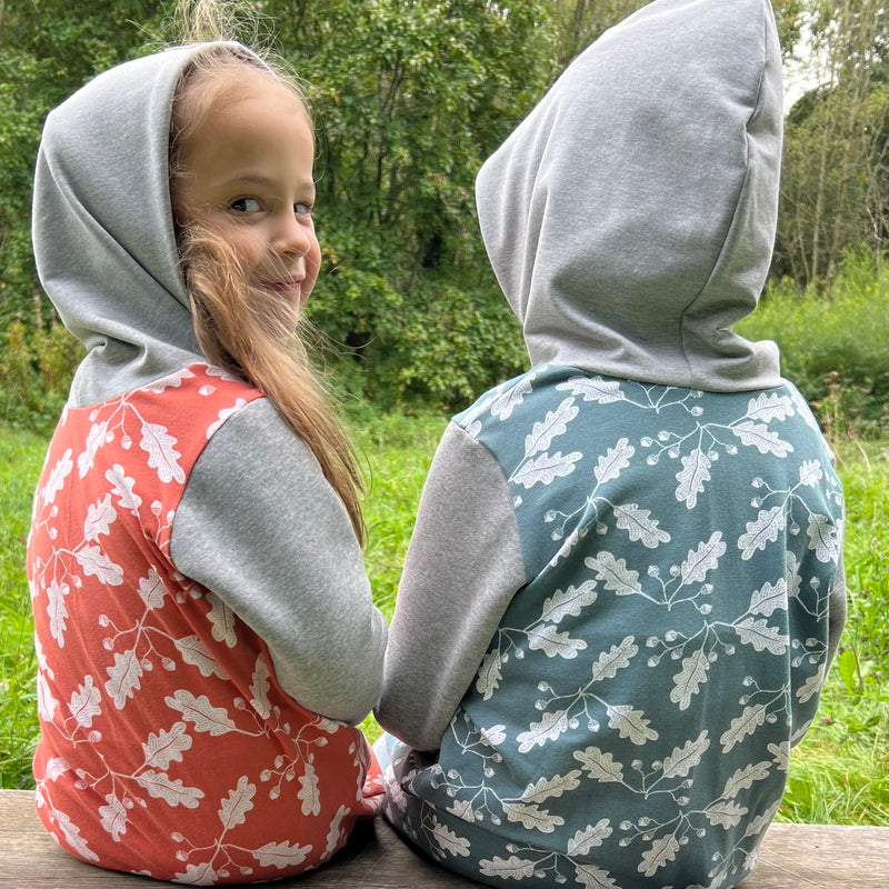 Pine Acorns Baby and Children's Hooded Romper