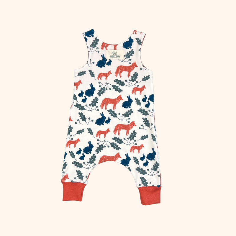 Ginger Fox & Rabbit Baby and Children's Romper