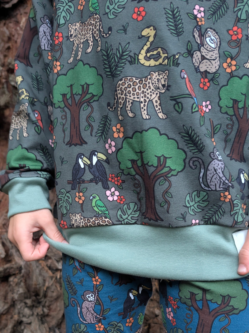 Green Rainforest Baby and Children's Sweater