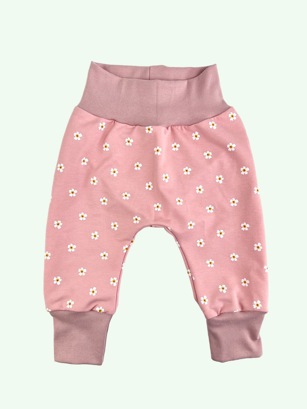 Pink Daisies Baby and Children's Harem Pants