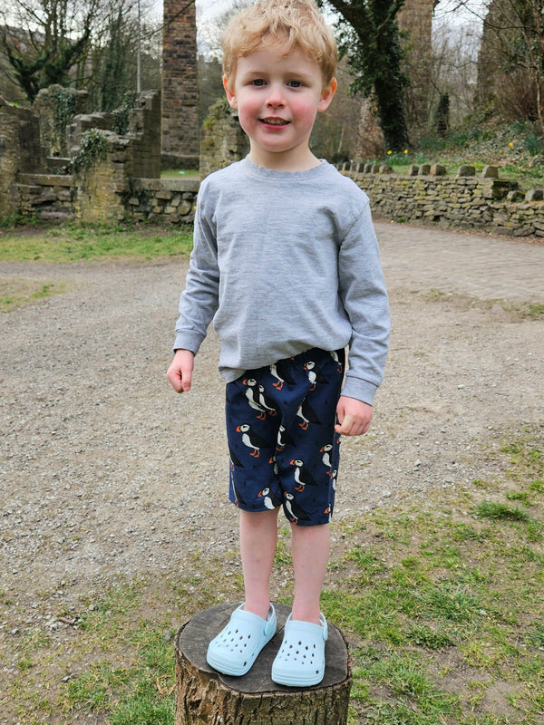 Blue Puffins Baby and Children's Shorts