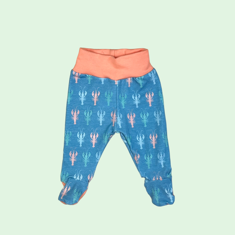 Lobsters Baby and Children's Footed Leggings