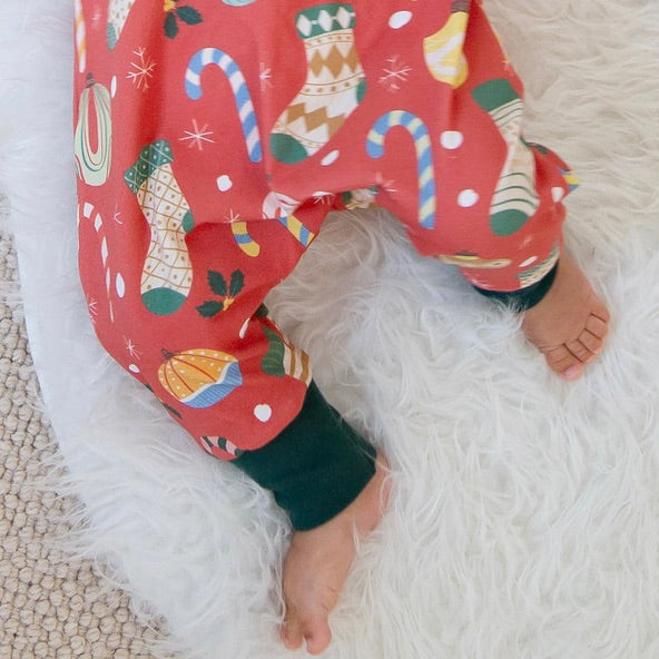 Deck the Halls Baby and Children's Romper
