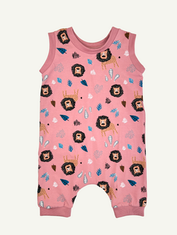 Rose Lions Baby and Children's Short Romper