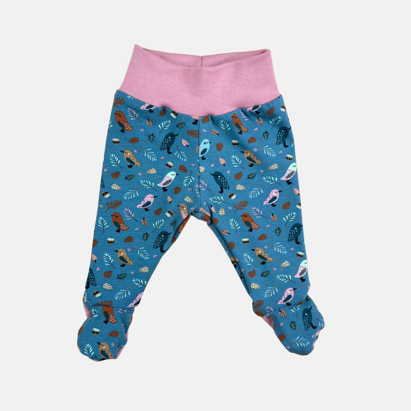 Petrol Birds Baby and Children's Footed Leggings