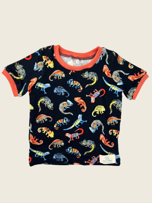 Navy Chameleons Baby and Children's T-shirt
