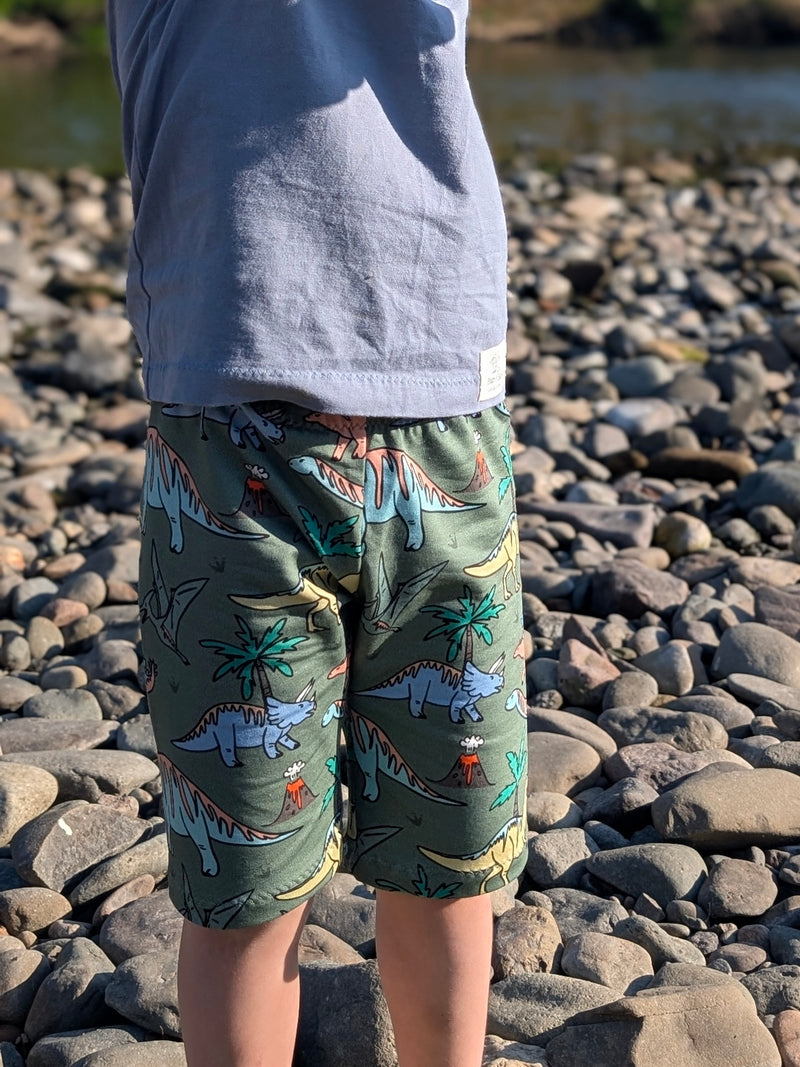 Green Dinosaurs Baby and Children's Shorts