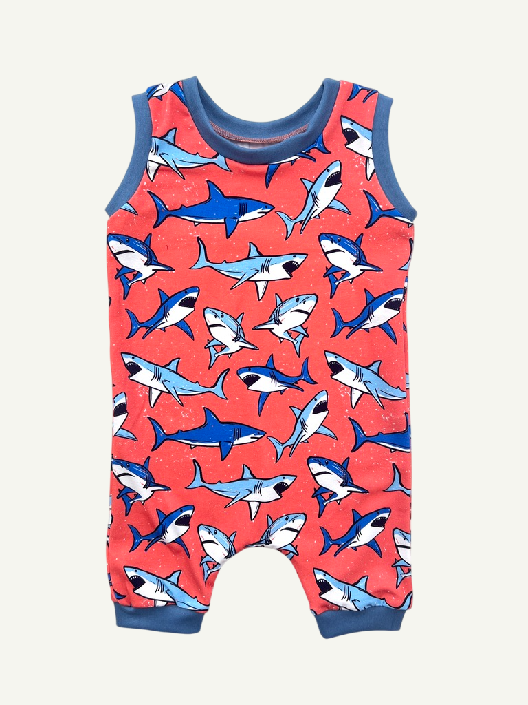 Sharks Baby and Children's Short Romper
