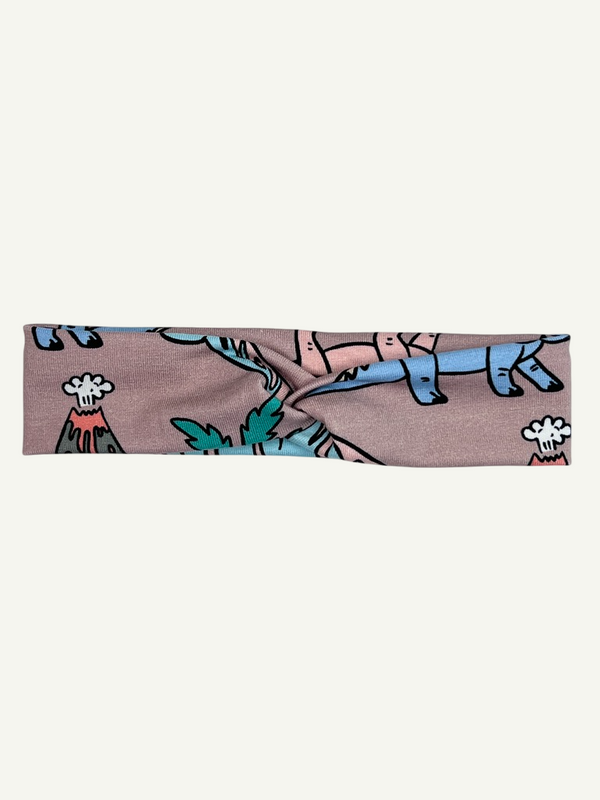 Rose Dinosaurs Baby and Children's Twist Headband