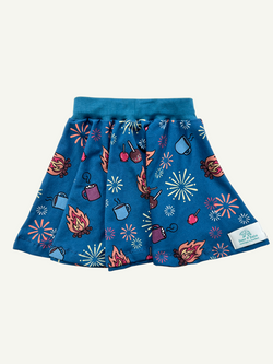 Blue Bonfire Night Baby and Children's Skirt
