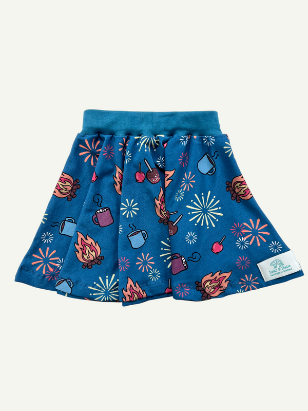 Blue Bonfire Night Baby and Children's Skirt