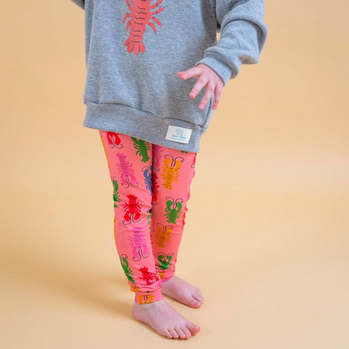 Pink Lobsters Baby and Children's Leggings