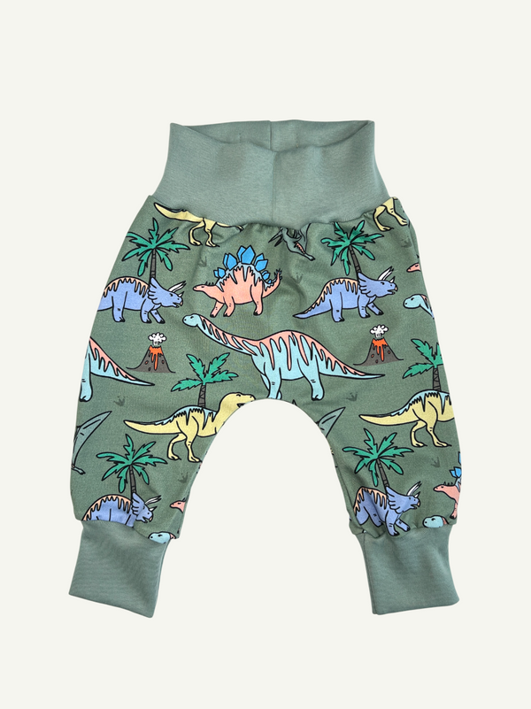 Green Dinosaurs Baby and Children's Harem Pants
