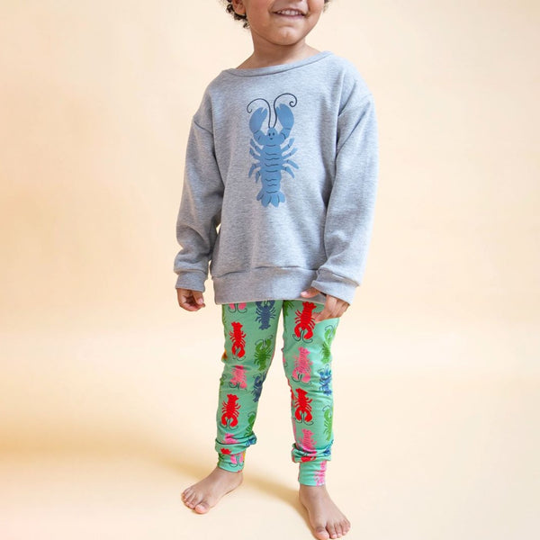 Green Lobsters Baby and Children's Leggings