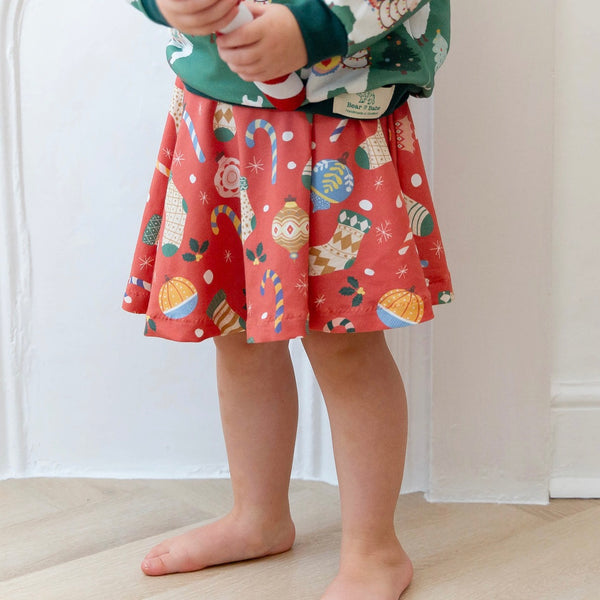 Deck the Halls Baby and Children's Skirt