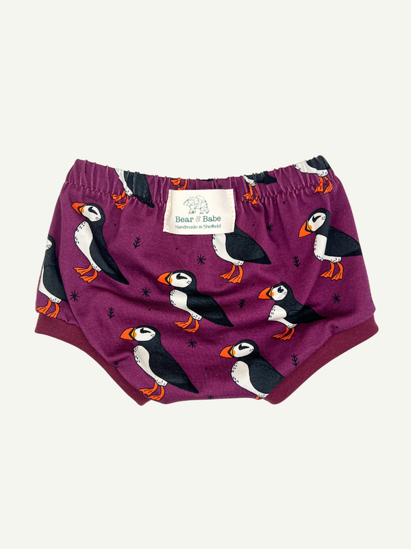 Plum Puffins Baby and Toddler Bummies