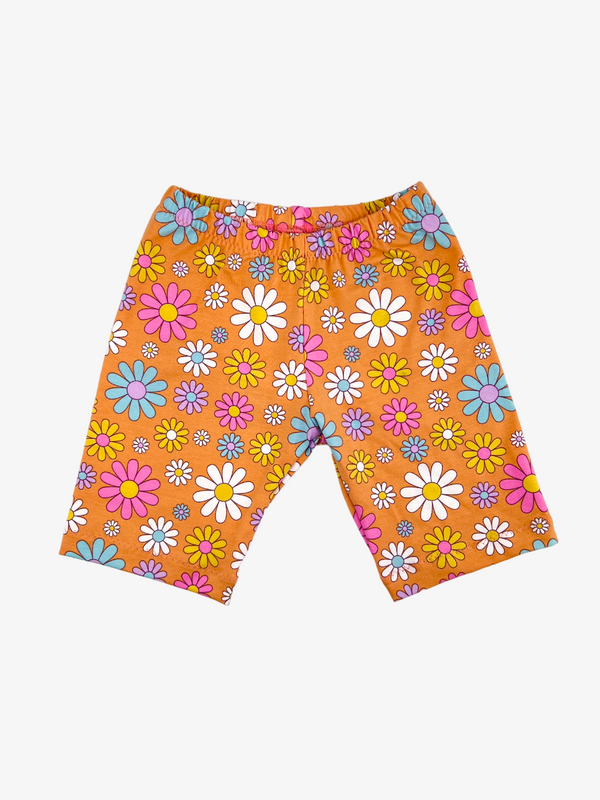 Orange Flowers Baby and Children's Shorts