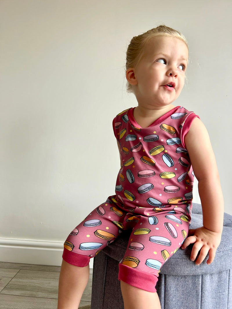 Macarons Baby and Children's Short Romper