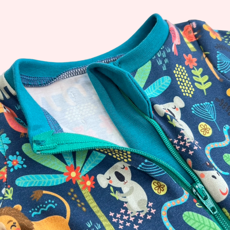 Jungle is Massive Baby and Children's Zip Sleepsuit