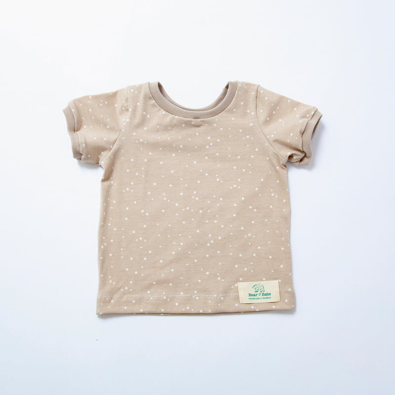 Cappuccino Dots Baby and Children's T-shirt