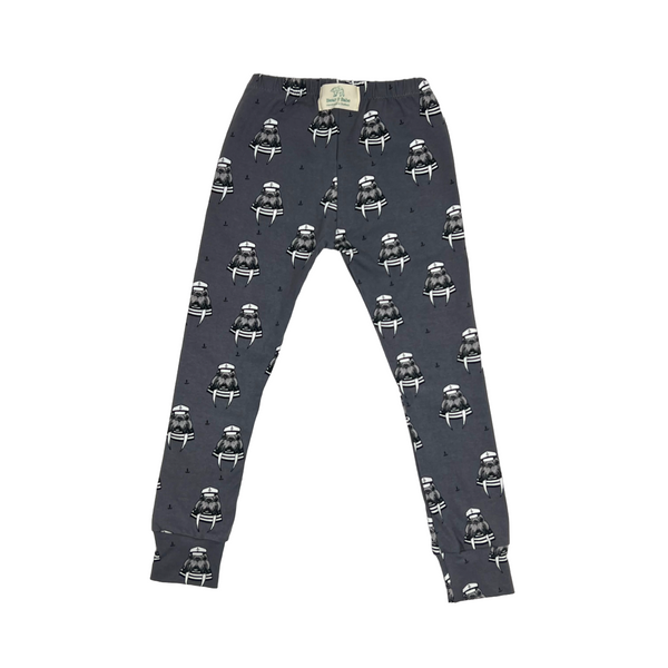 Steel Grey Wally Walrus Baby and Children's Leggings