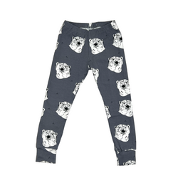 Steel Grey Polar Bears Baby and Children's Leggings