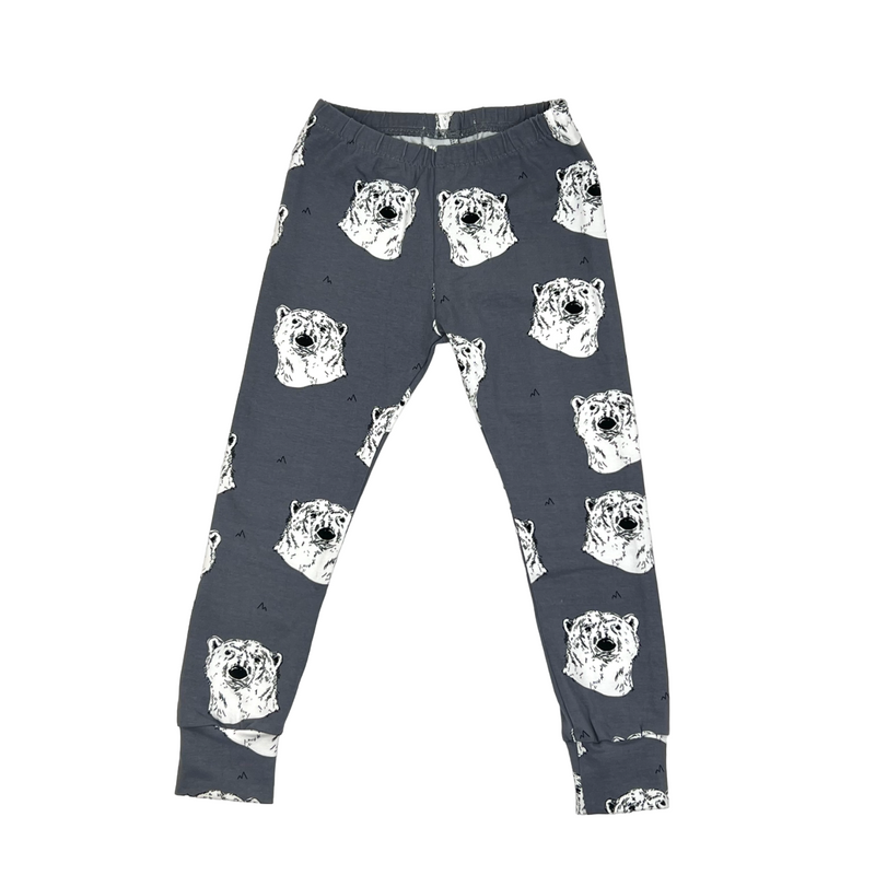 Steel Grey Polar Bears Baby and Children's Leggings