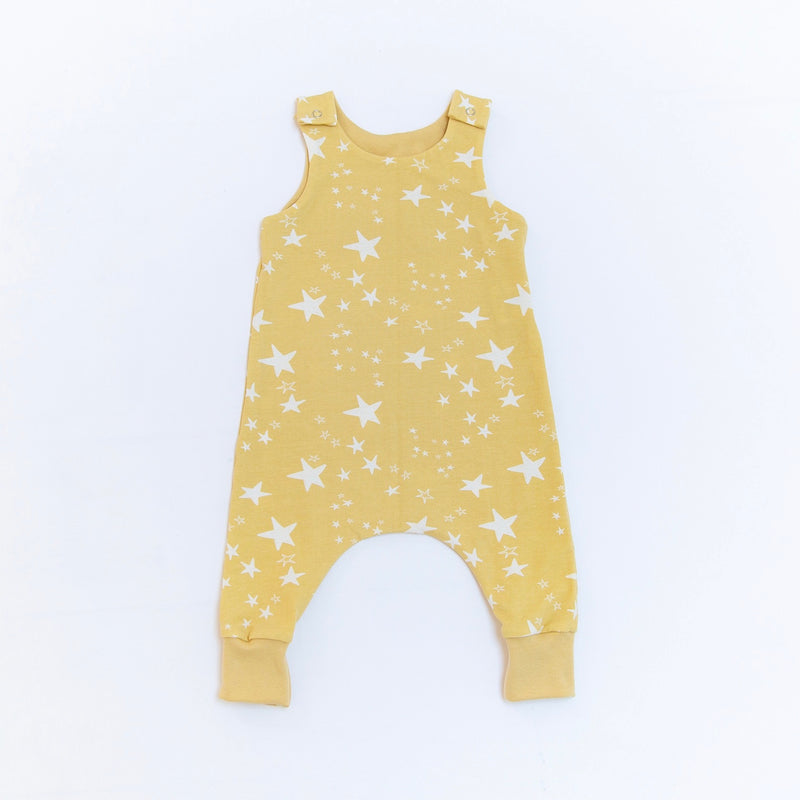 Yellow Stars Baby and Children's Romper