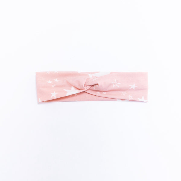 Pink Stars Adult's Twist Headband