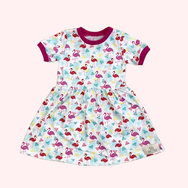 90s Flamingos Baby and Children's Dress