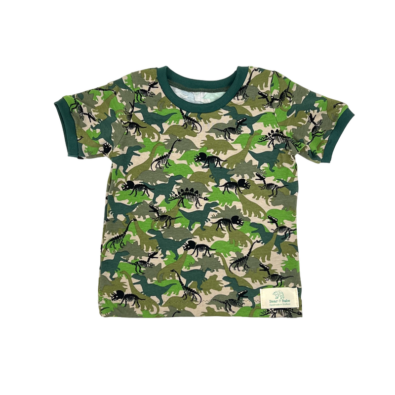 Camo Dinosaurs Baby and Children's T-shirt