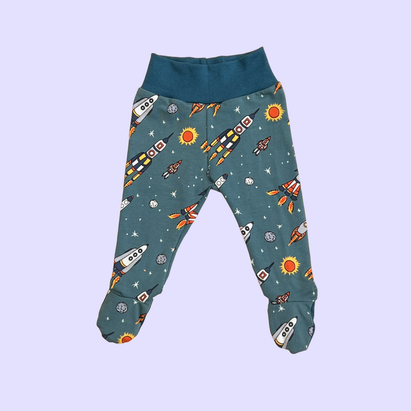 Space Patrol Baby and Children's Footed Leggings