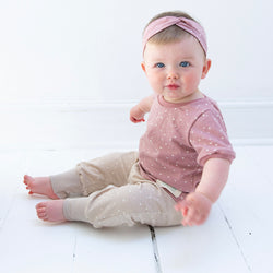 Cappuccino Dots Baby and Children's Harem Pants